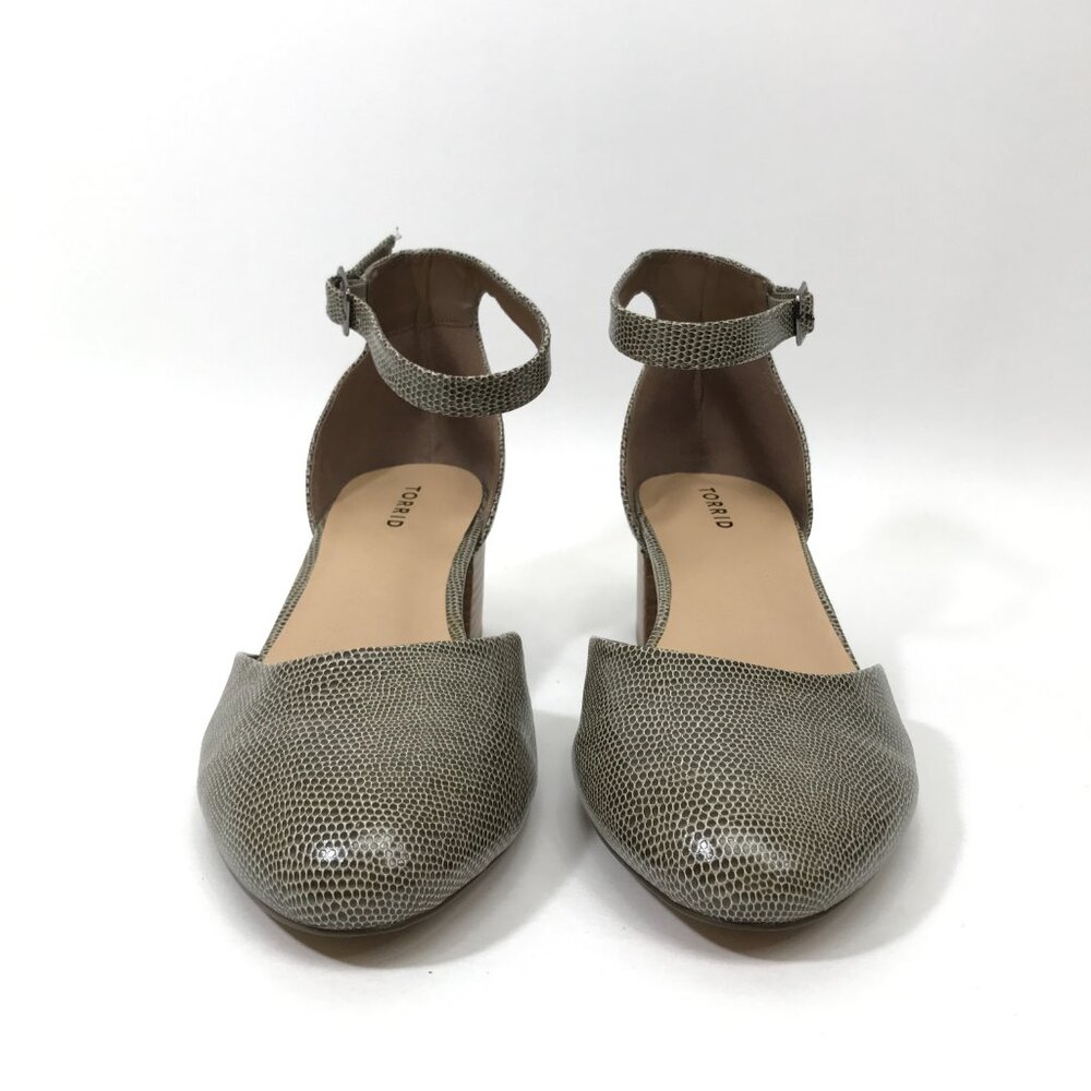 Torrid Textured Snake Print Block Heel Pumps Wome… - image 2